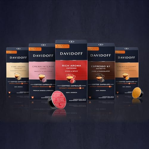 Image of Davidoff Espresso 57 Ristretto Dark and Chocolate Coffee 10 Capsules, 11 /12 Intensity, 100% Arabica, 55G