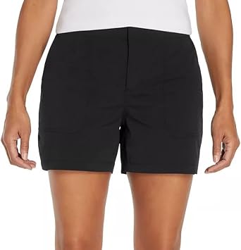 Eddie Bauer Womens Regular Fit Lightweight Hiker Short Black,4