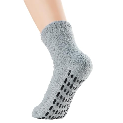 Image of Zando Women's Soft Fuzzy Socks - Thick, Warm, Fluffy, Comfy Home Sleeping Socks