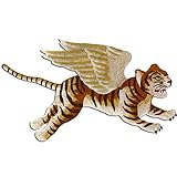 Embroidery Large Fly Tiger Patches Sewing Applique for Shirt Bag Jacket Badge Decoration Accessories 1pc TH2120