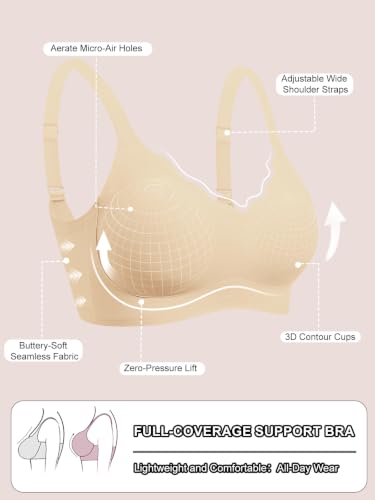 COCOMARTS Jelly Bras for Women No Underwire Push Up Bra - image 5