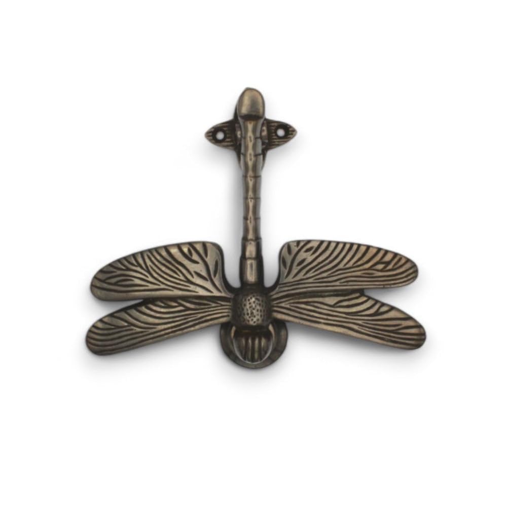 Ab Hardware Antique Dragonfly Door Knocker Solid Quality Front Back Brass Entrance