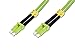 Produktbild DIGITUS LWL Glasfaserkabel - OM5 - 2 m - LC auf LC Stecker - LSZH - Duplex Multimode MM 50/125µ - 40 GBit/s - Glasfaser-Patchkabel, Netzwerkkabel, Ethernet-Kabel, LWL-Kabel - Limettengrün / Grün