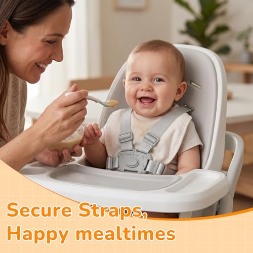 Image of High Chair Straps Compatible with Graco Everystep 6 in 1 High Chair, Replacement Straps High Chair Harness Fit for Graco Highchairs, Universal Adjustable 5 Point High Chair Harness Belt Accessories