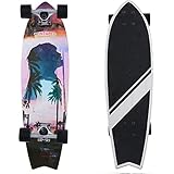 PONTAPES(ポンタペス) スケートボード クルーザー コンプリート デッキ 30インチ 全3柄 POSKT-5050C サーフィン オフトレ 大人用 スケボー クルーザーデッキ 完成品 初心者
