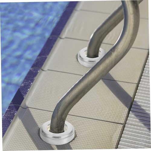 Cubiertas redondas de acero inoxidable para escaleras de piscina miniatura 6