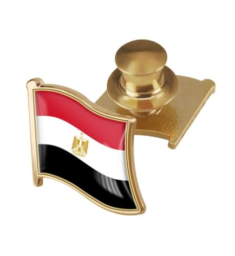 Image of vmcoatdu Country Flag Backs Locking Pin Keepers Locking Clasp Pin Badge International Travel Brooch Metal Alloy Souvenir Pin 0.75x0.7 Inch Small Pin