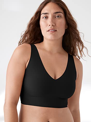 True & Co Womens True Body V Neck Bra, Black, Xl 38C-D 40A-B Us #TOP2
