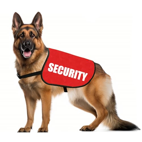 Gilet de sécurité pour chien avec slogan JXGZSO gilet d'avertissement taille L - 2