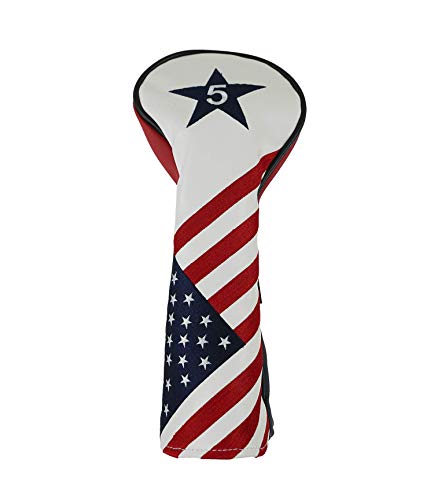 Ram Golf USA Stars and Stripes PU Leather Headcover for #5 Fairway Wood