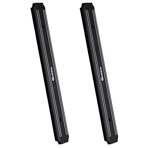 Quttin Set of 2 MAGNETIC KNIFE RACK - 15 inch (38 cm) Universale KNIFE Holders - Magnetic Bar for Kitchen utensils, Garage, Bathroom, Art Supplies or Home Organizer Cover