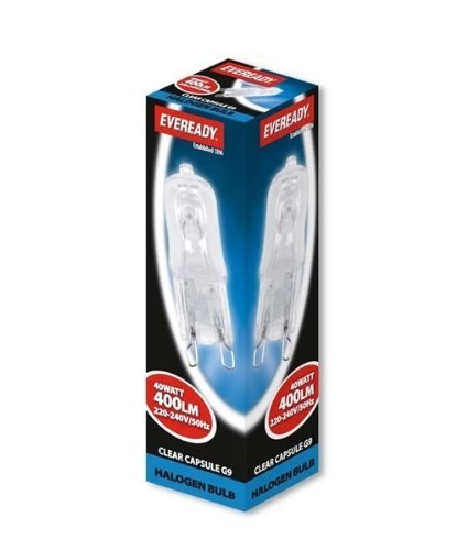 Eveready Clear 40W G9 Capsule Halogen Box S818