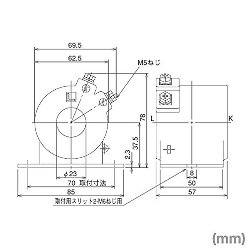 Amazon | 三菱電機 CW-5L 60/5A 変流器 一般計器用 CWシリーズ (60A