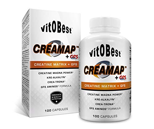 Suplemento Creatina Creamap Gfs Aminos - Suplementos Deportivos - Vitobest 100 Caps Suplemento Creatina Creamap Gfs Aminos - Suplementos Deportivos - Vitobest 100 Caps