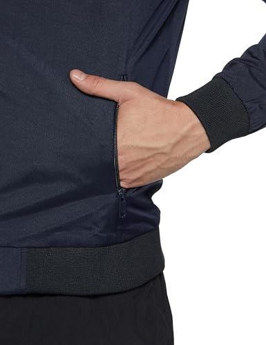 Image of Qube By Fort Collins Men's Windcheater Jacket - Lightweight Windbreaker for Men | Full Zip Drizzle-Resistant High Neck Casual Jacket with Zip Pockets for Spring, Autumn, Travel & Daily Wear