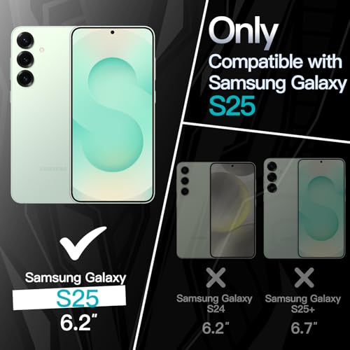 Image of JETech Slim Fit Cover Case for Samsung Galaxy S25 5G, Camera Lens Full Protection, Soft TPU Thin Protective Phone Cover with Matte Finish, Shockproof (Mint)