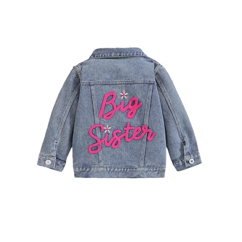 Toddler Baby Boys Girls Denim Jacket Casual Outerwear Clothing Distressed Jean Jacket Top Cowboy Autumn Spring Coat