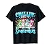 Chillin’ with My Snowmies Funny Christmas Snowman Women Kids T-Shirt