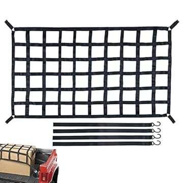 de Carga Reboque,4" x 4" de Carga para Cama de Camionete - A de carga se estende até 12 'x 18' para cama de caminhão, cama de coleta, reboque, porta-malas, organizadora de carros SUVs para Iytefeki