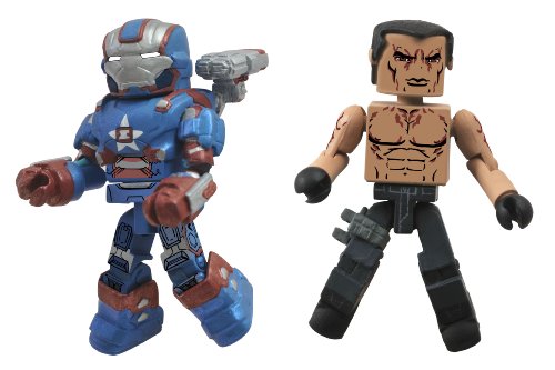Diamond Select Toys Series 49 Marvel Minimates Iron Man 3: Iron Patriot and Extremis Action Figure