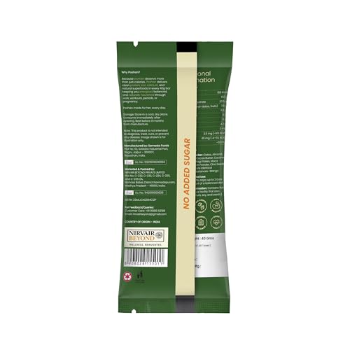 Image of POSHAN Women's Mango Bar Nutrition Protein Bar, 40 g | 8g Protein with 4G Fiber |No Added Sugar, 100% Vegetarian & Gluten-Free| Made with Dates, Ragi and Superfoods| No Trans Fat| Pack of 1