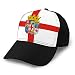 Produktbild Hip Hop Baseball Cap Adjustable Flat Brim Hat Outdr Sport Baseball Hat Unisex Flag almeria in Andalusia Spain One Size