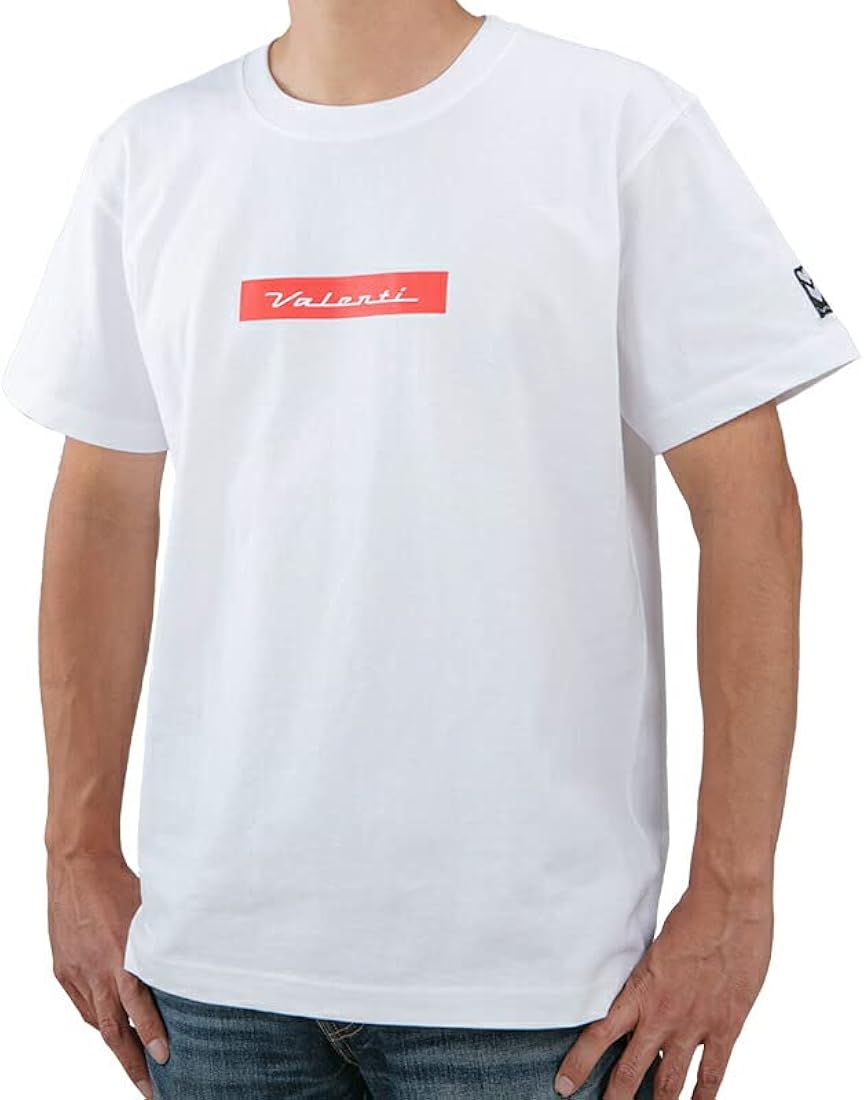 Amazon | [ヴァレンティ] ロゴプリント Tシャツ 2022年 夏物 7.1オンス