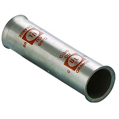 Image of Morris 94756 Morris Products 94756 Short Barrel Flex Cable Compression Splice, Copper, Compression Connector Type, 2 /0 Awg Wire Range