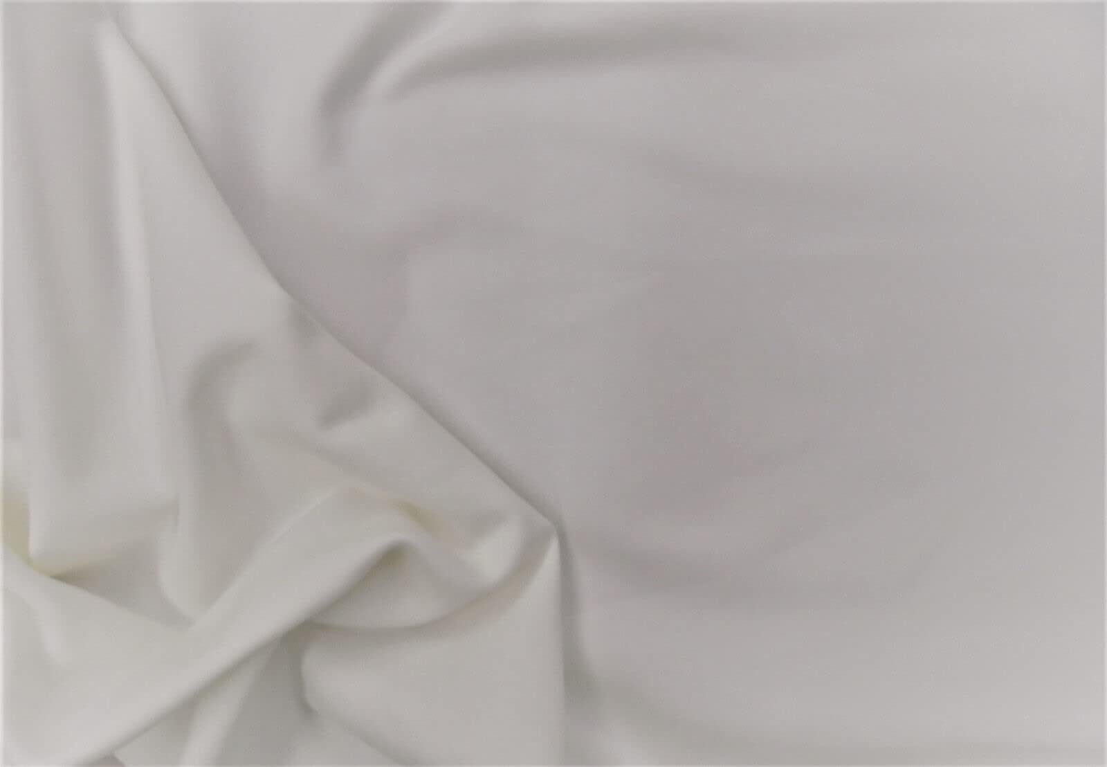 Fabric Microfiber Dryline Spandex 4 Way Stretch White D205
