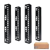ICC Vertical Plastic Finger Duct for 7' Rack, Side or Center Mount, 4' W x 5' D, Two 7 ft. Sets (Four 35' pcs.)