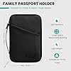 INNKGLE Passport Holder Travel Wallet -Black- RFID Blocking, Waterproof Travel Document Organizer with Multiple Compartments, Family Travel Wallet for Men and Women, Ideal Travel Accessories & Gifts #2