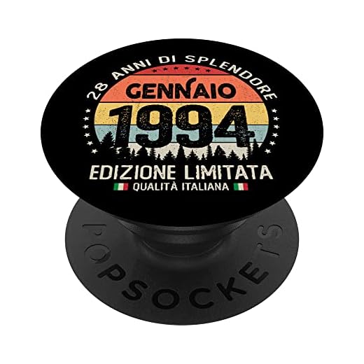 Vintage enero 1994 mujer hombre regalo 28 años cumpleaños PopSockets PopGrip Intercambiable