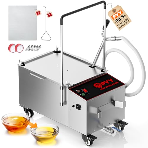 PYY Fryer Oil Filter Machine 38L Commercial Deep Fryer