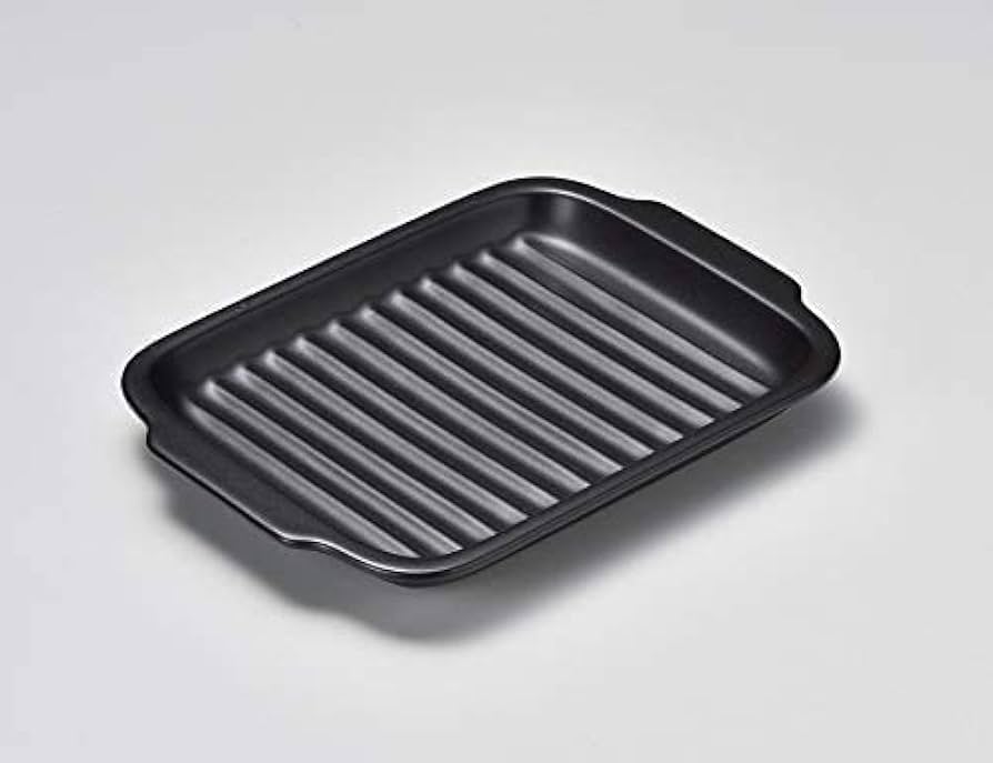 耐熱皿 調理プレート グリル皿 取っ手付き 幅23.7cm 陶器 直火OK 電子レンジOK オーブンOK 黒 おしゃれ 万古焼 萬古焼