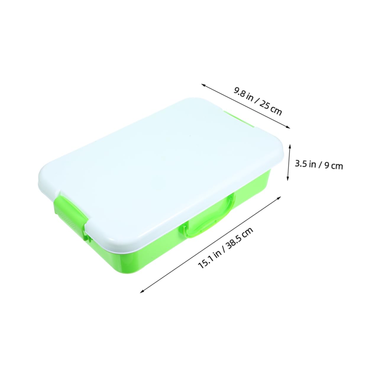 TEHAUX Handheld Boys and Girls Toy Box Plastic Sandbox Lid Montessori Storage for Toys Play Items