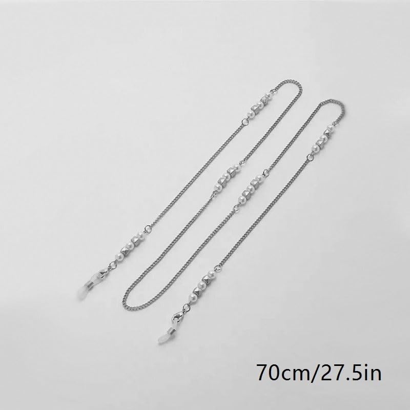 Versatile Bead Eyewear Accessories Outdoor Sports Glasses Chain Hand-made Necklace Pearl Eyeglass Rope