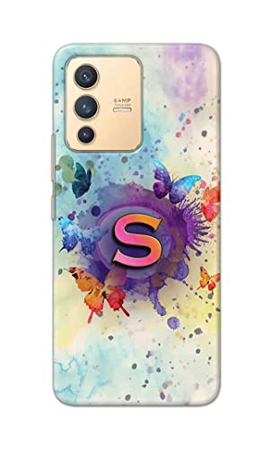 Image of PRINTFIDAA� Printed Hard Back Cover Case for Vivo V23 5G Back Cover (Alphabet S) -2808