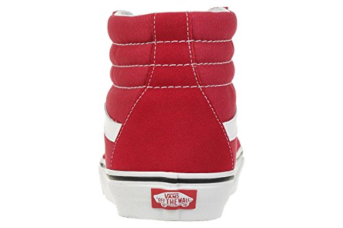 Vans Vans Unisex high-top, Red Crimson True White Q9u, 8 US Men