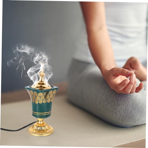 IMIKEYA Queimador de incenso Bakhoor Queimador de incensor elétrico panela de incensor suporte de in