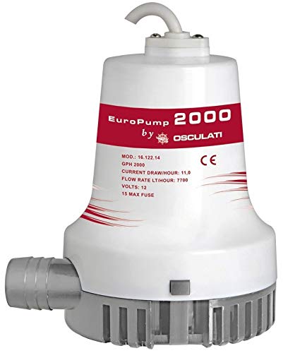 Europump II 2000 - Pompa sommergibile, 12 V, 7680 l/St