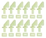 Arkai Ruderhorn-Set 20 * 11 mm, weiß m. Gegenplatte, 5 Paar