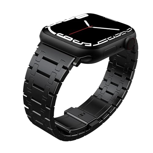 Bracelet montre Apple Watch 9 8 7 45mm PURYN acier inoxydable bracelet iWatch 44mm
