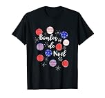Boules De Noels Christmas Tree Baubles Snowflakes Ugly Xmas T-Shirt