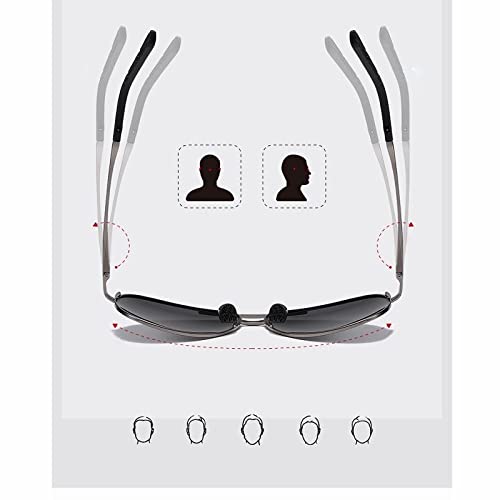 HMRGLMIE-Metail Frame Polarized Sunglasses Men Color Changing Sun Glasses Pilot Male Day Night Vision Driving2