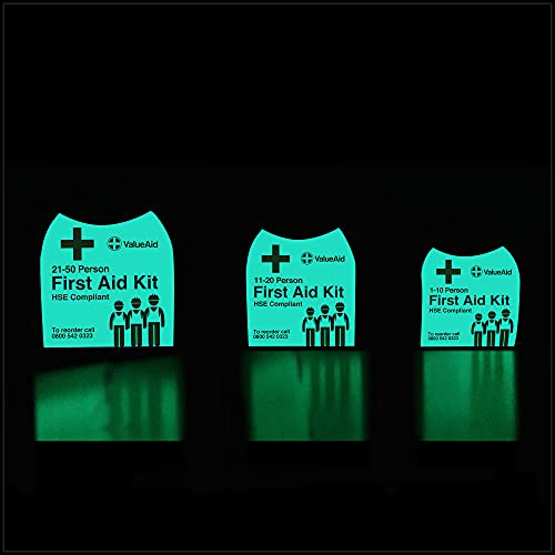 Image of Glow in The Dark Value Aid First Aid Kit 21-50 HSE Compliant Kit