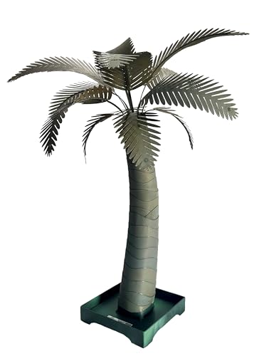 Designer Palms Metal Tabletop Palm Tree Sculpture &ndash; Handcrafted in Kansas, USA | Real Metal...