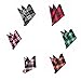 Hello Tie Men's Grid Cotton Pocket Squares Handkerchiefs 6pcs/set