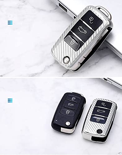 RXXR Custodia per chiave auto, compatibile con VW