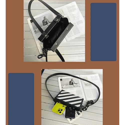 Checkered Crossbody Bag Box Bum Bag Trendy Checkered Bum Bags Crossbody Alt Black and White Grid Block Shoulder Bags 20253