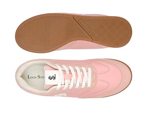 Image of LOUIS STITCH Women's Casual Lightweight Sneakers | Ortholite Cushioned Comfort | Dual-Color TPR Sole | Lightweight & Comfortable Casual Lace-Up Shoes | LSD-SNK-NBL & DNM